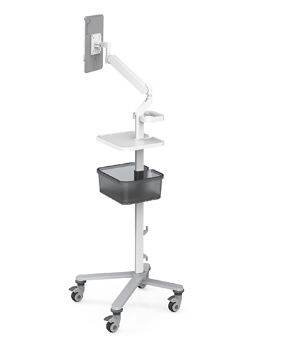 Modernsolid shows the ultra slim hospital small PC / tablet monitor arm at Medica Dusseldorf 2023
