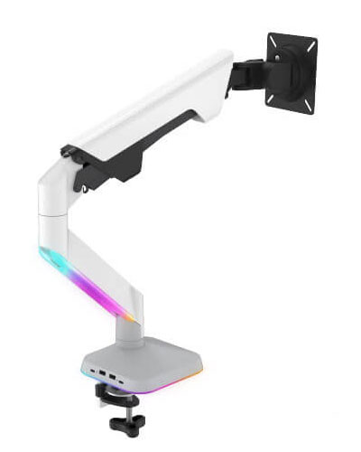 GA1220 Ares Curved Pro Monitor Arm with USB Charging & RGB Lighting