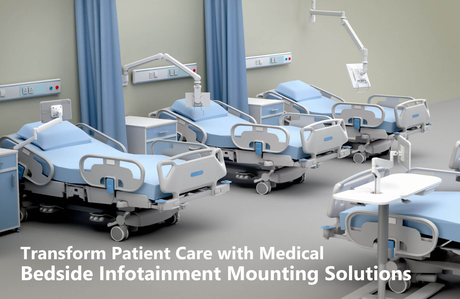 Transform Patient Care with Medical Bedside Infotainment Mounting Solutions Transform Patient Care with Medical Bedside Infotainment Mounting Solutions