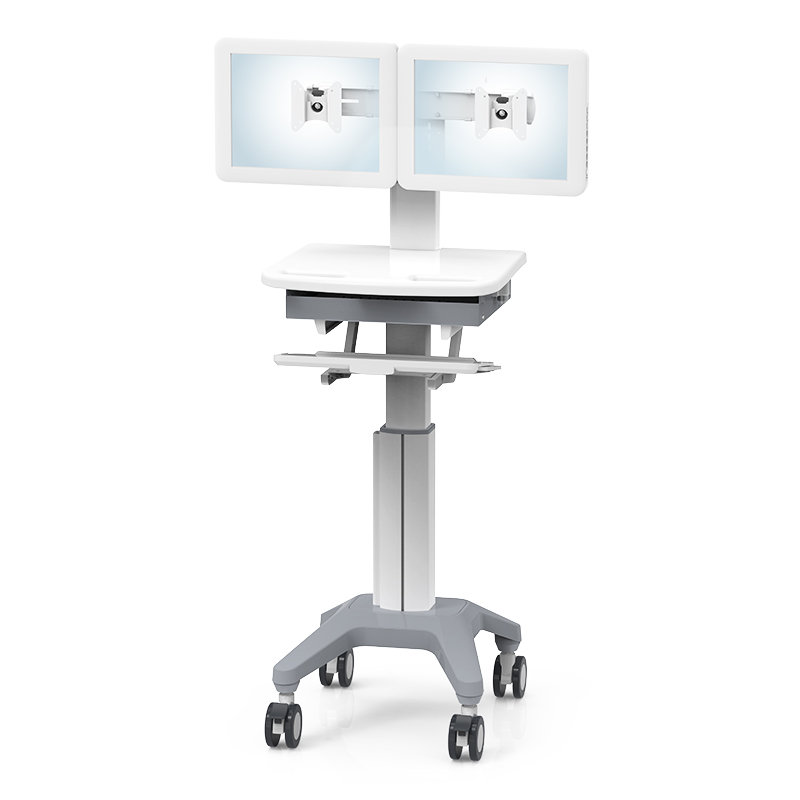 Modernsolid HC-182 Medical Computer Cart – Dual monitors