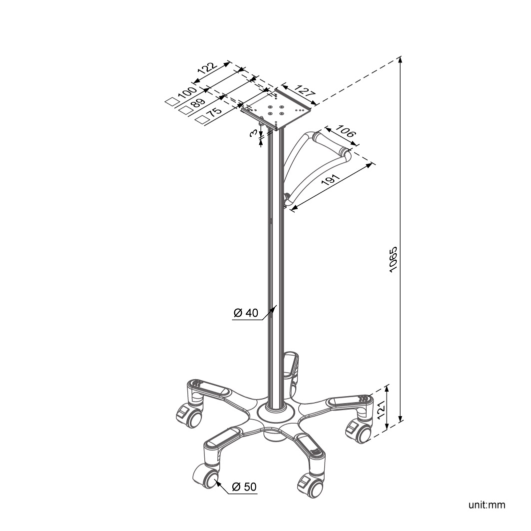 Medical Device Cart (HC-525)