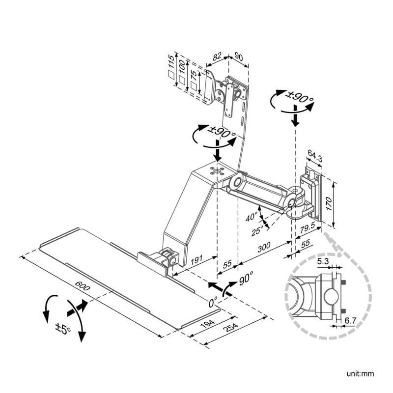 Gas-spring Assisted Articulating (HM-8615)