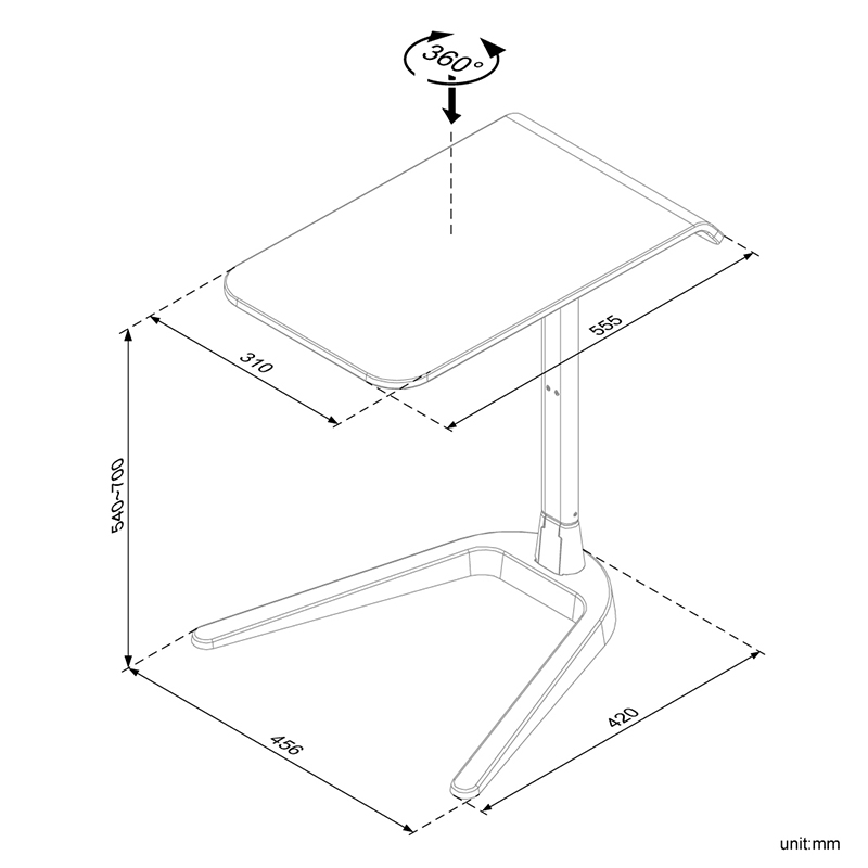 Adjustable Side Table (FT-101)