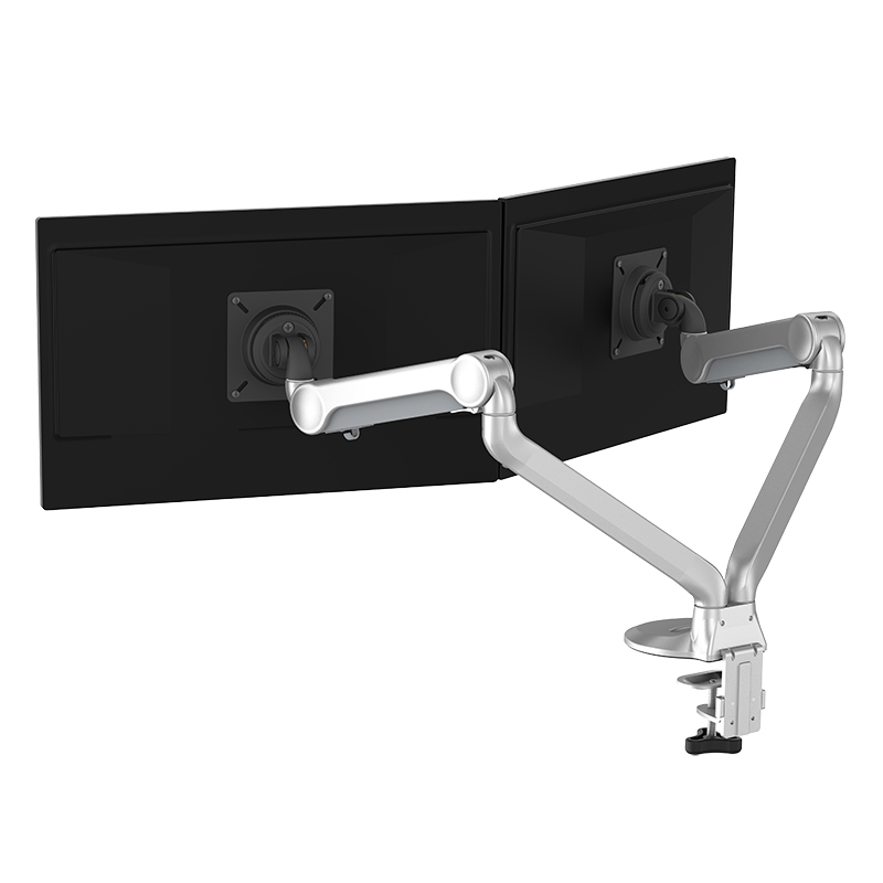 Modernsolid 1902 White Dual Monitor Swivel Mount