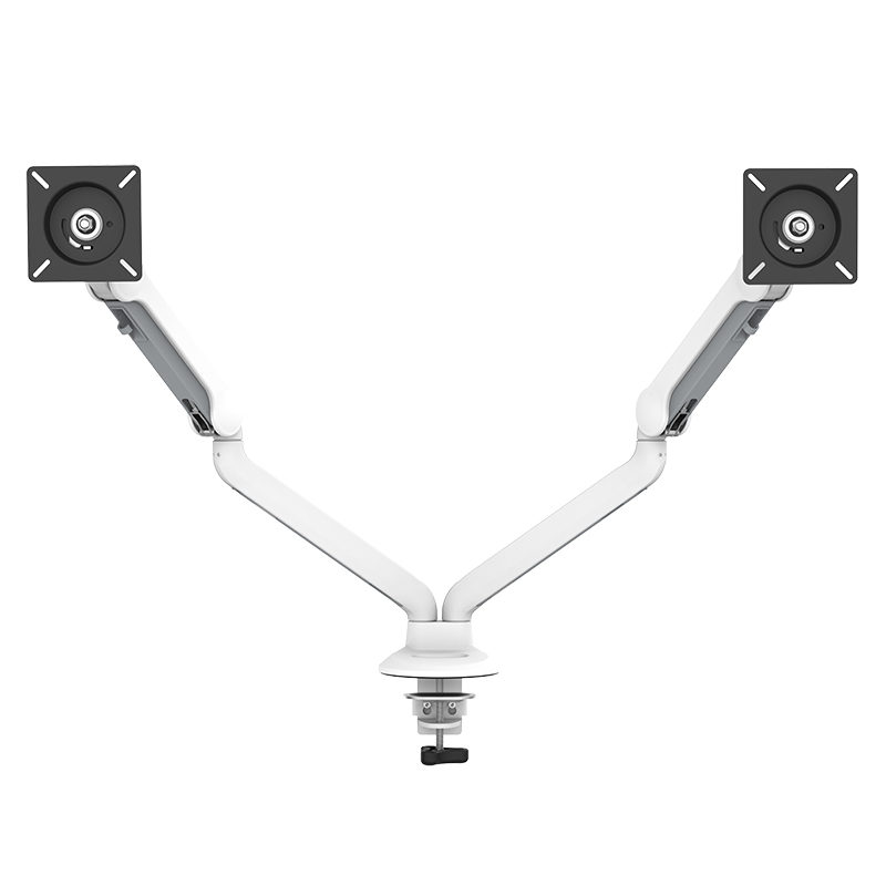 Modernsolid 1902 White Dual Monitor Swivel Mount