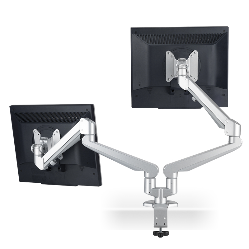 Modernsolid ED-BA115 Sliver Dual Gas Spring Monitor Arm