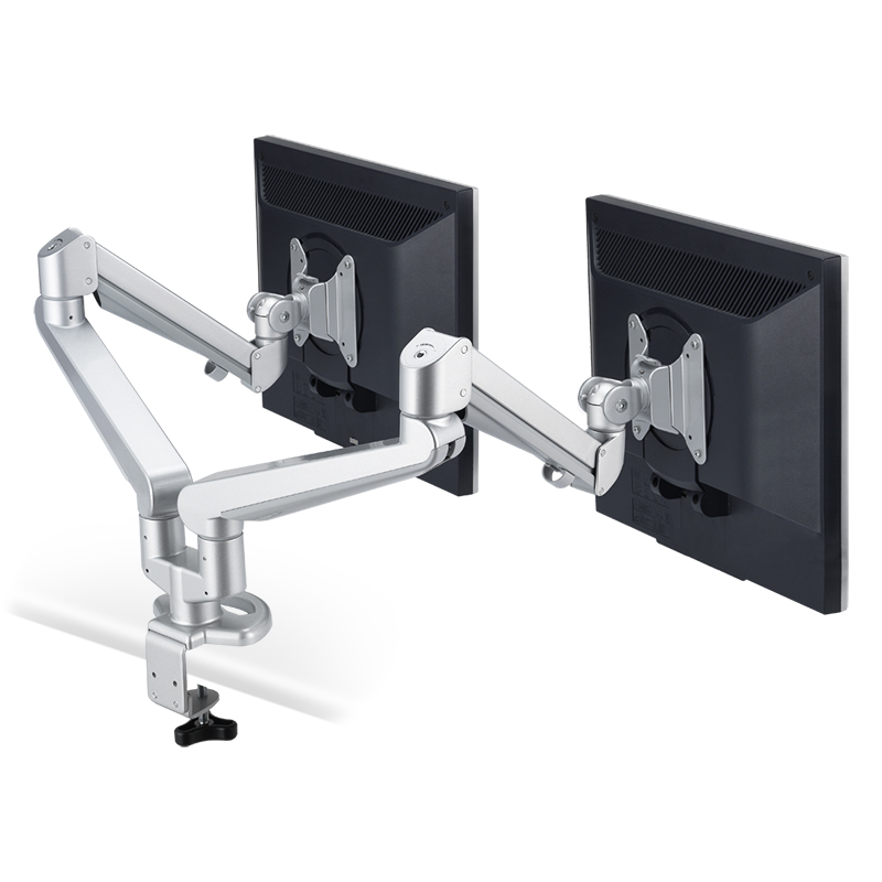 Modernsolid ED-BA115 Sliver Dual Gas Spring Monitor Arm