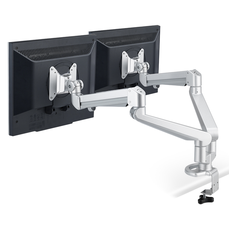 Modernsolid ED-BA115 Sliver Dual Gas Spring Monitor Arm