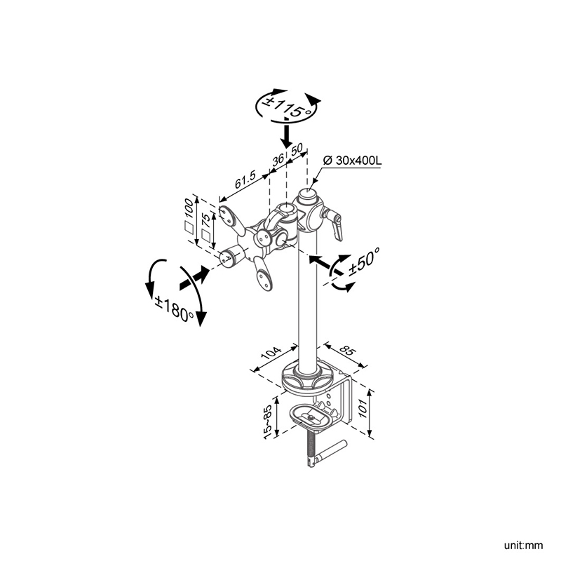 LCD TV Swing Mount (LA-6A-3)